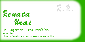 renata urai business card